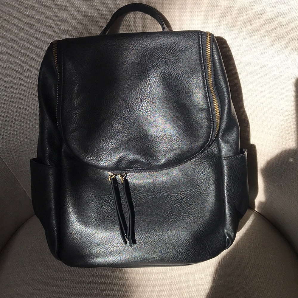 Backpack, black, 100 percent polyester